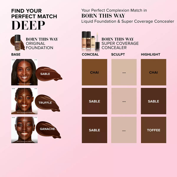 Born This Way Super Coverage Multi-Use Sculpting Concealer Almond - 14