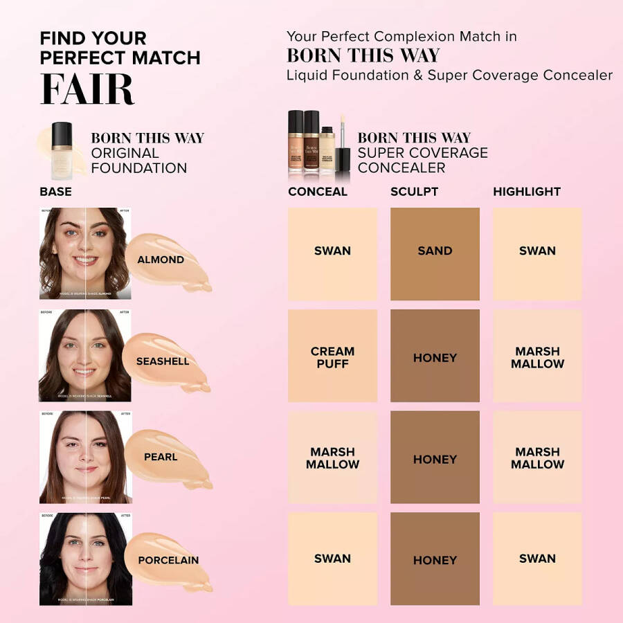 Born This Way Super Coverage Multi-Use Sculpting Concealer Cream Puff - 5