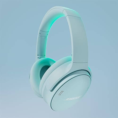 Bose QuietComfort Bluetooth Headphones, Wireless Headphones, Over Ear Noise Cancelling Headphones with Mic, Up To 24 Hours of Battery Life, Moonstone Blue - Limited Edition Color - 2