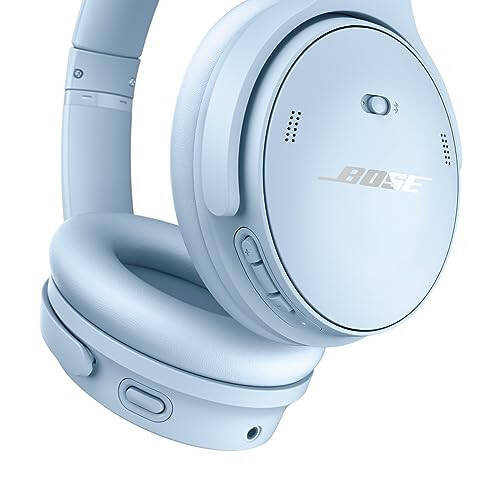 Bose QuietComfort Bluetooth Headphones, Wireless Headphones, Over Ear Noise Cancelling Headphones with Mic, Up To 24 Hours of Battery Life, Moonstone Blue - Limited Edition Color - 5