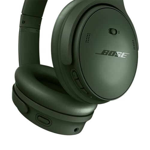 Bose QuietComfort Bluetooth Quloqchinlari, Simsiz Quloqchinlar, Mikrofonli Shovqinni Bezovta Qilmaydigan Quloq Usti Quloqchinlar, 24 Soatgacha Batareya Muddati, Kiparis Yashil - Cheklangan Nashr Rangi - 5