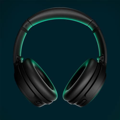 Bose QuietComfort Bluetooth Quloqchinlari, Simsiz Quloqchinlar, Quloq Ustiga O'rnatilgan Shovqinni Bezovta Qilmaydigan Quloqchinlar Mikrofonli, 24 soatgacha Batareya Muddati, Qora - 2