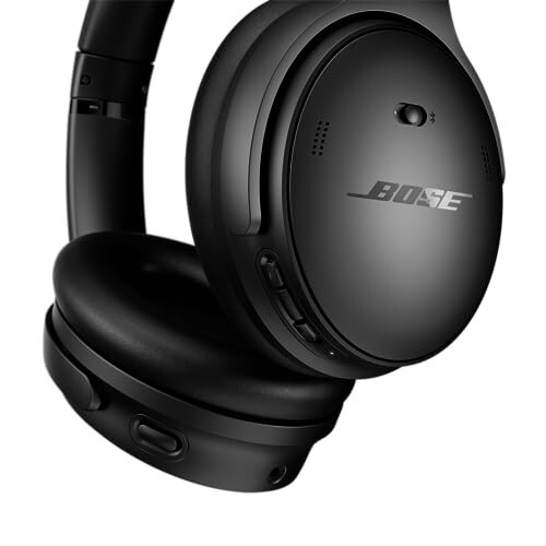 Bose QuietComfort Bluetooth Quloqchinlari, Simsiz Quloqchinlar, Quloq Ustiga O'rnatilgan Shovqinni Bezovta Qilmaydigan Quloqchinlar Mikrofonli, 24 soatgacha Batareya Muddati, Qora - 5