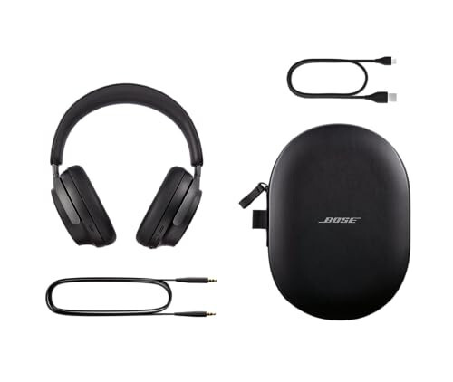 Bose QuietComfort Ultra Bluetooth Headphones, Wireless Headphones with Spatial Audio, Over Ear Noise Cancelling Headphones with Mic, Up To 24 Hours of Battery Life, Black - 6