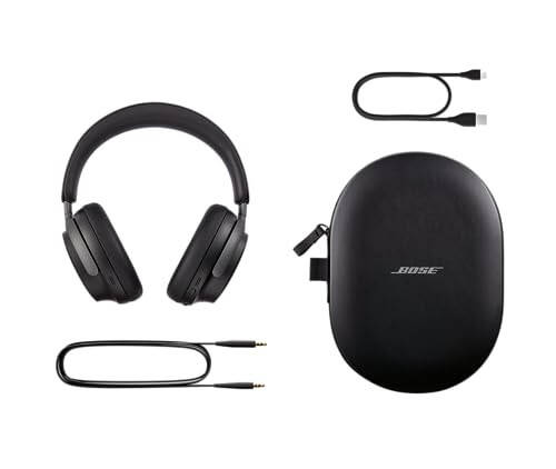 Bose QuietComfort Ultra Bluetooth Kulaklıklar, Mekansal Sesli Kablosuz Kulaklıklar, Kulak Üstü Gürültü Önleyici Kulaklıklar Mikrofonlu, 24 Saate Kadar Pil Ömrü, Siyah - 6