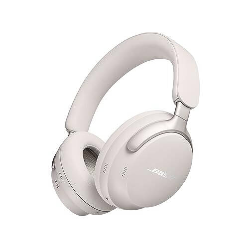 Bose QuietComfort Ultra Bluetooth Quloqchinlari, Fazoviy Ovozli Simsiz Quloqchinlar, Mikrofonli Quloq Usti Shovqinni Bekituvchi Quloqchinlar, 24 soatgacha Batareya Ishlash Muddati, Oq Tutun - 1