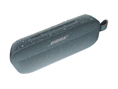 Bose SoundLink Flex Bluetooth Hoparlör, Mikrofonlu Taşınabilir Hoparlör, Seyahat, Açık Hava ve Havuz Kullanımı İçin Kablosuz Su Geçirmez Hoparlör, Taş Mavisi - 10