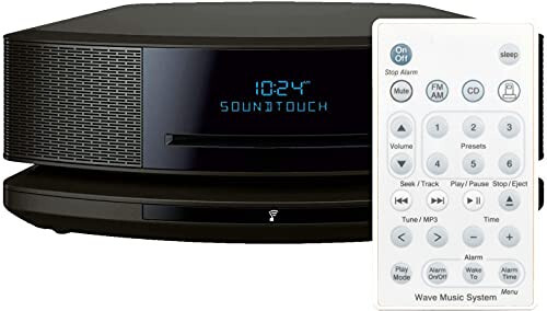 Bose Wave SoundTouch Musiqa Radio Tizimlari I II III IV uchun Universal Almashtiriladigan Masofaviy boshqaruv - Batareyasiz Oq Rang - 3