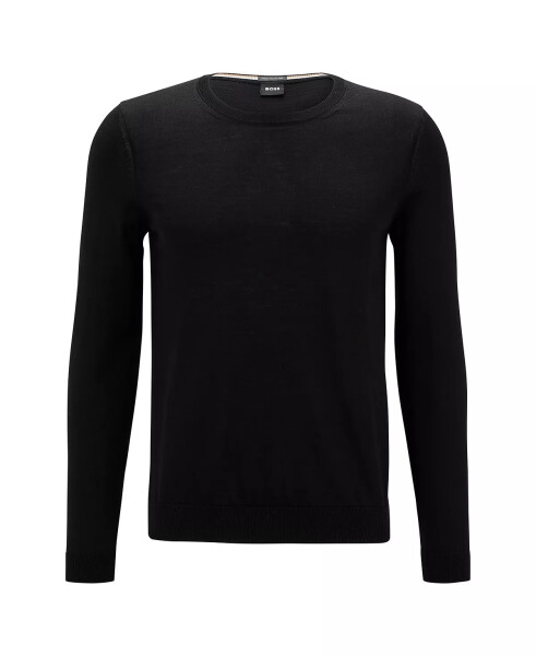 BOSS Men's Slim-Fit Sweater Black - 3