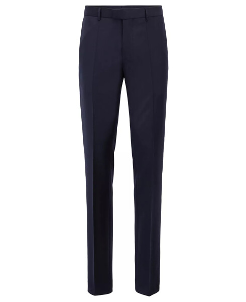 BOSS Men's T-Glover3 LC Slim-Fit Formal Wool Trousers Navy - 1