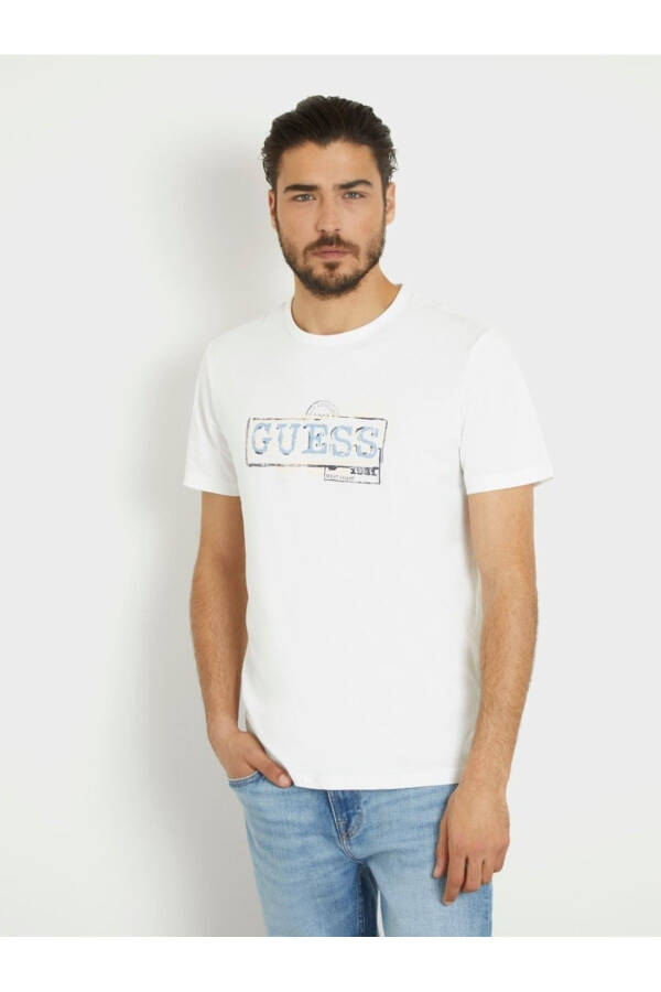 Box Logo Erkek Slim Fit Tişört - 13