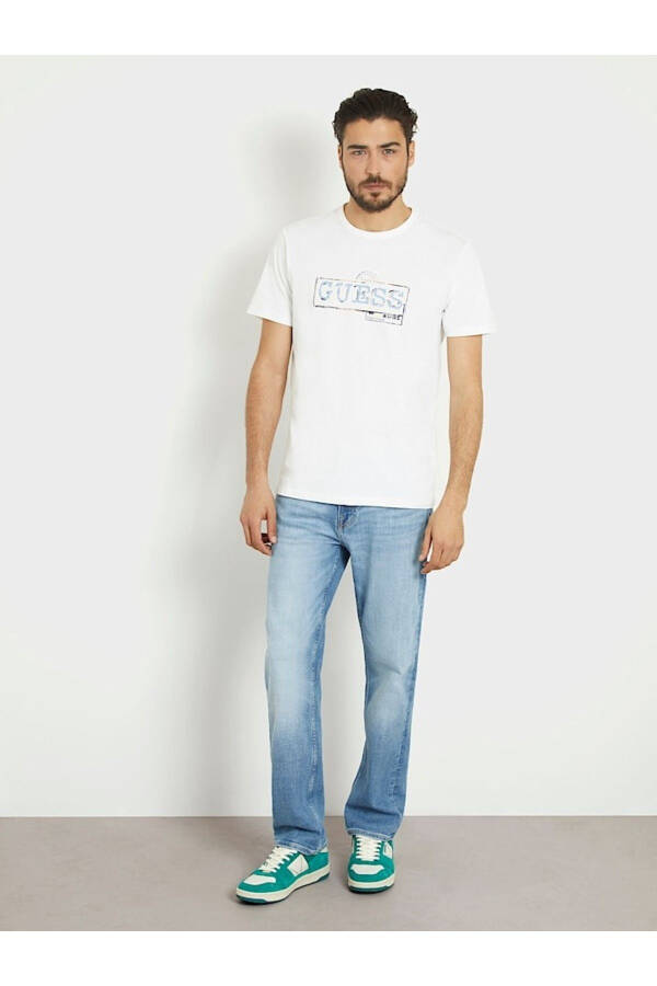 Box Logo Erkek Slim Fit Tişört - 14