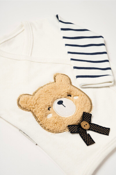 Boxed Boy - Newborn Clothes Cotton Bear 11-Piece Hospital Discharge Sets with Embroidery - 4