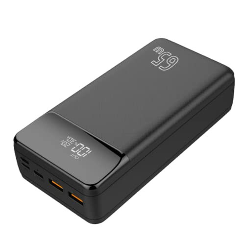 BoxWave Universal PD USB Type-C Rejuva Power Pack Bundle (65W 30000mAh) - Jet Black, Power Bank for Smartphones and Tablets - 2