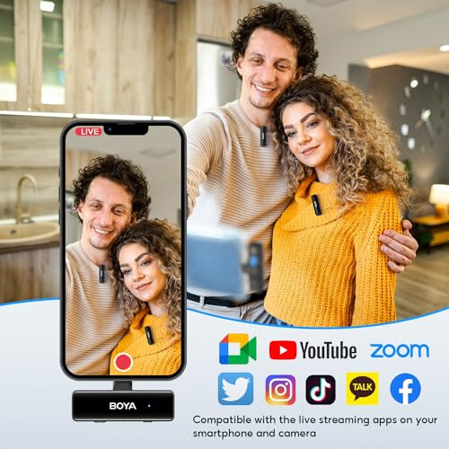 BOYA BOYALINK iPhone Android Kamera İçin Kablosuz El Kravat Mikrofonu, Her Şey Dahil Kravat Çift Mikrofon Sistemi & Şimşek & USB-C Girişleri & Akıllı Telefonlar DSLR YouTube Facebook Canlı Yayın İçin Pil Kılıfı - 10