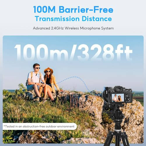 BOYA BOYALINK Wireless Lavalier Microphone for iPhone Android Camera Vlogging, All-in-One Lapel Dual Mic System & Lightning & USB-C Inputs & Battery Case for Smartphones DSLR YouTube Facebook Live - 8