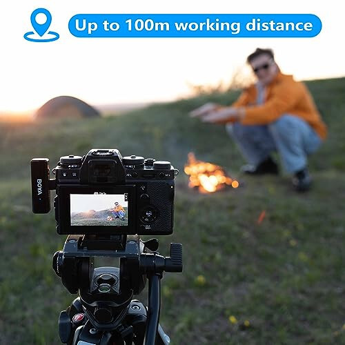 BOYA BOYALINK Wireless Lavalier Microphone for iPhone Android Camera Vlogging, All-in-One Lapel Dual Mic System & Lightning & USB-C Inputs & Battery Case for Smartphones DSLR YouTube Facebook Live - 3