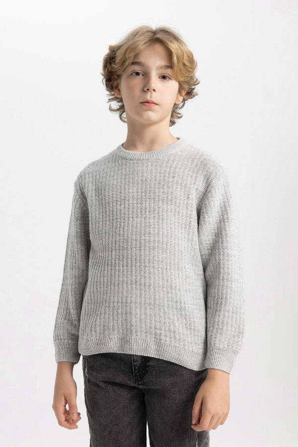 Boys' Bicycle Neck Knit Sweater C9468A824AU - 1