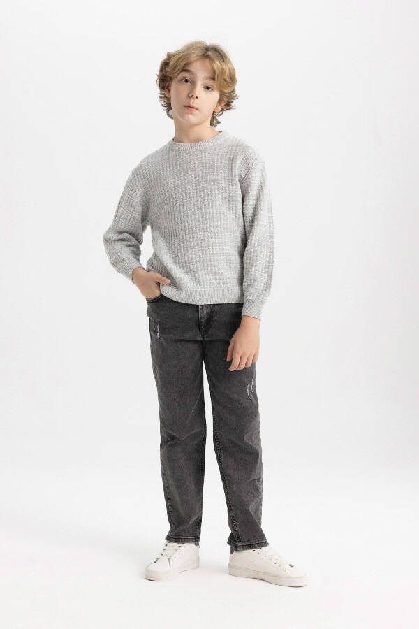 Boys' Bicycle Neck Knit Sweater C9468A824AU - 2