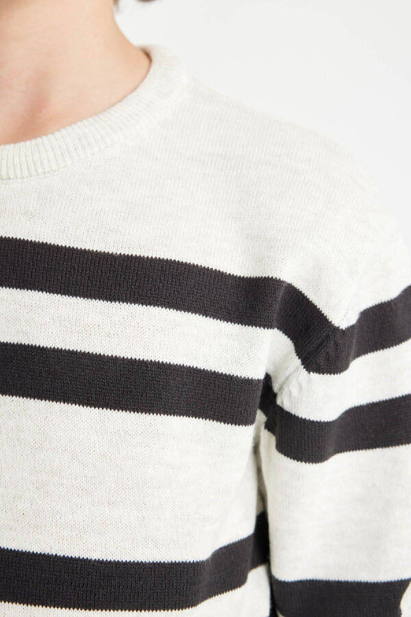 Boys' Bicycle Neck Striped Sweater C9654A824AU - 5