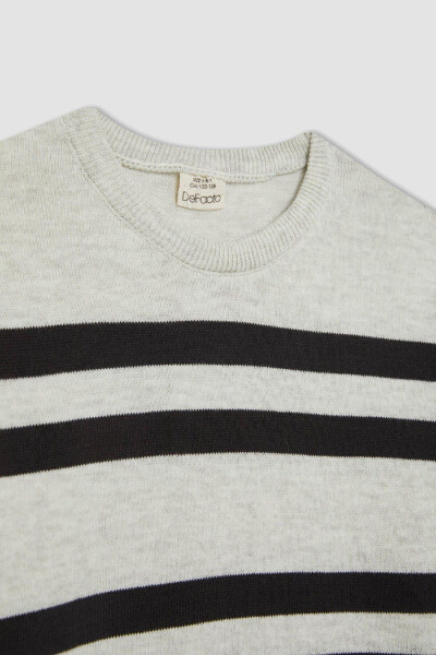 Boys' Bicycle Neck Striped Sweater C9654A824AU - 8