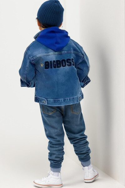 Boys' Big Boss Embroidered Denim Jacket - 2