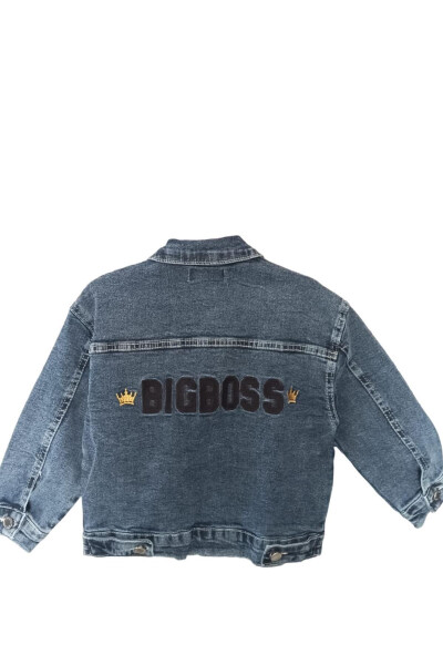 Boys' Big Boss Embroidered Denim Jacket - 4