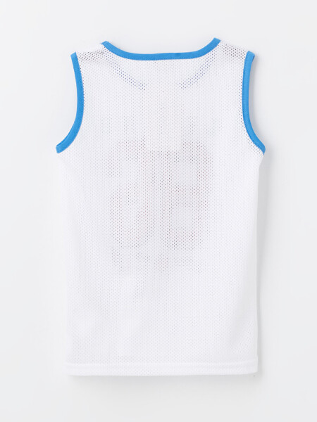 Boy's Bike Collar Printed Tank Top - 5