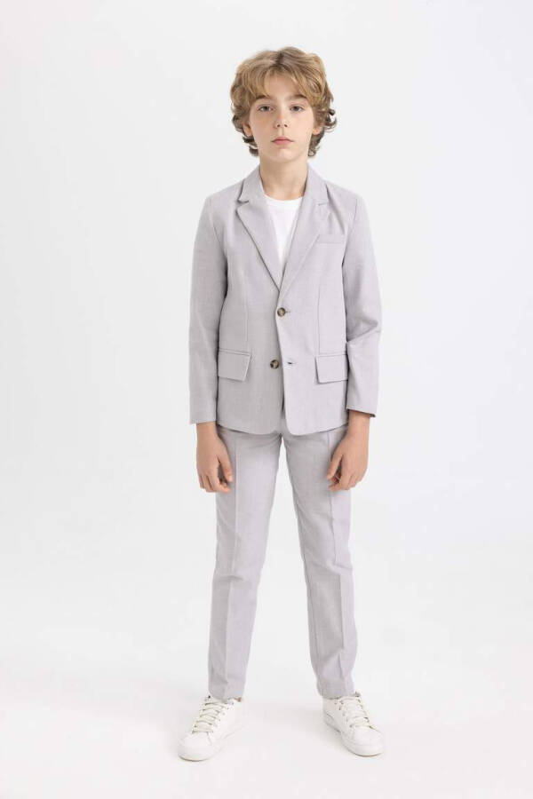 Boys' Blazer Jacket Beige - 2