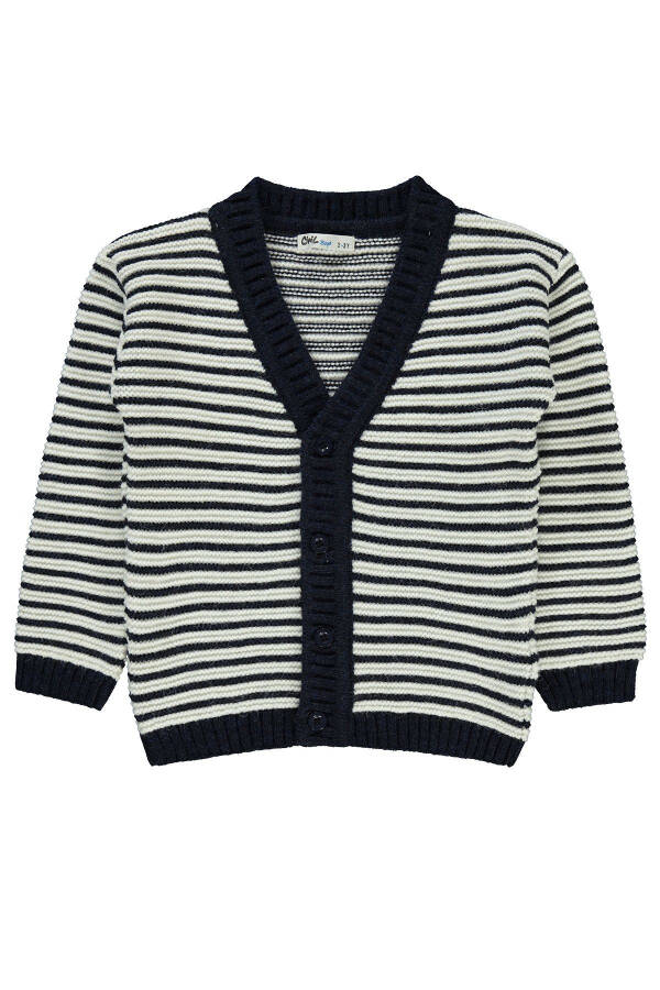 Boys' Cardigan 2-5 Years Navy Blue - 5