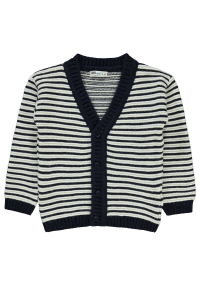 Boys' Cardigan 2-5 Years Navy Blue - 1