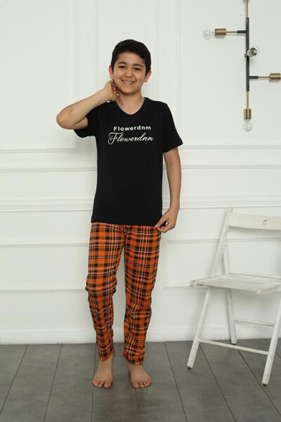 Boy's Combed Cotton Pajama Set 20395 - 2