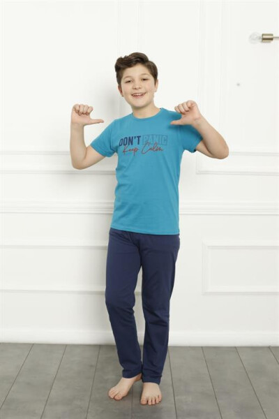 Boys Cotton Short Sleeve Pajamas Set 20379 - 5