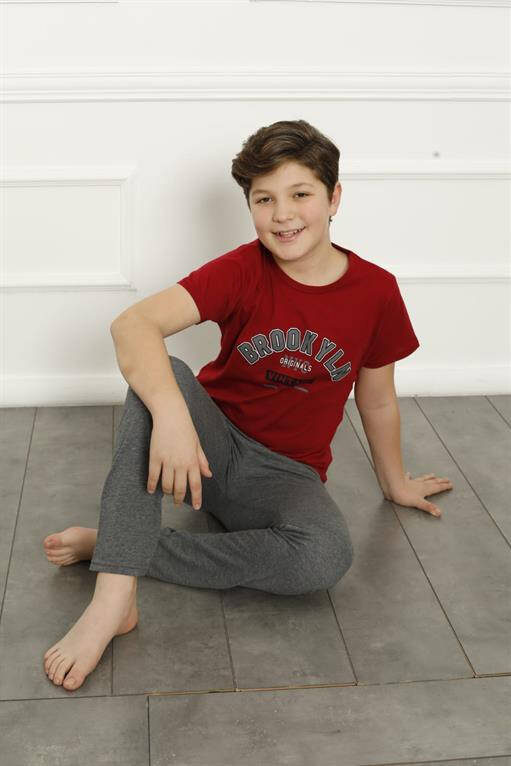 Boys Cotton Short Sleeve Pajamas Set 20381 - 5