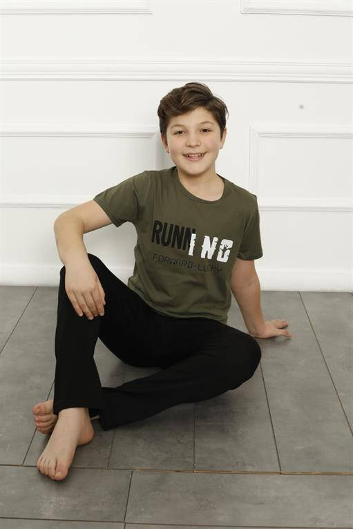 Boys Cotton Short Sleeve Pajamas Set 20384 - 5