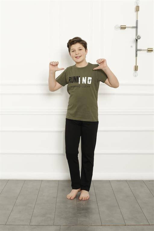 Boys Cotton Short Sleeve Pajamas Set 20384 - 6