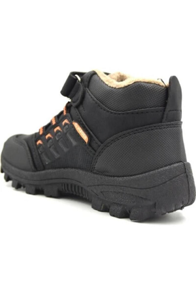 Boys' daily boots, black wool - 3