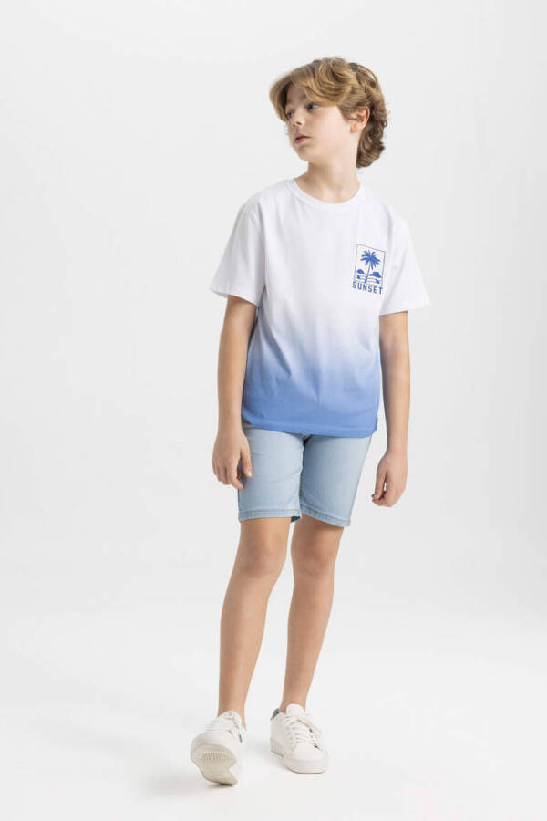 Boys' Denim Shorts Light Blue - 3