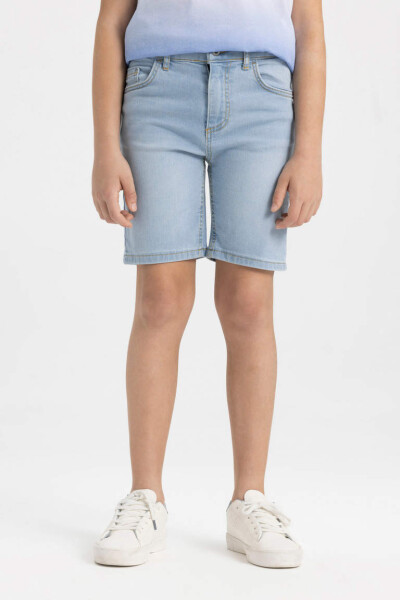 Boys' Denim Shorts Light Blue - 4