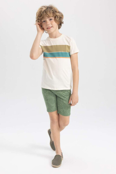 Boys Gabardine Shorts Green - 4