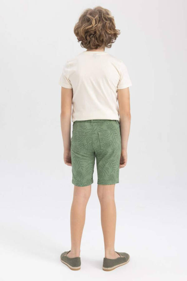 Boys Gabardine Shorts Green - 6