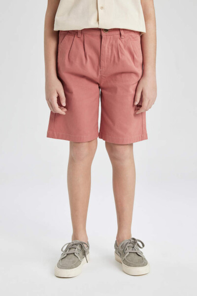 Boys Gabardine Shorts Rose - 5