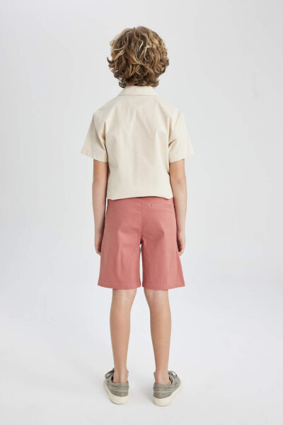 Boys Gabardine Shorts Rose - 7