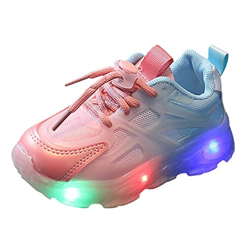 Boys Girls Light On Tennis Running Shoes Kid Breathable Athletic Sports for Little/Big Kid Boy Athletic Shoes - 1