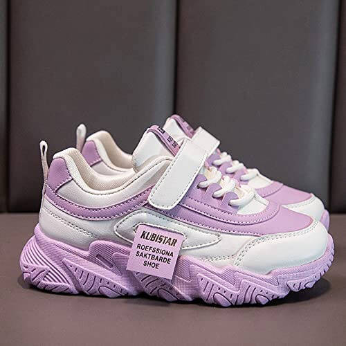 Boys Girls Tennis Running Shoes Lightweight Breathable Flat Sole Thick Sole Athletic Sports Running Shoes Girls - 5