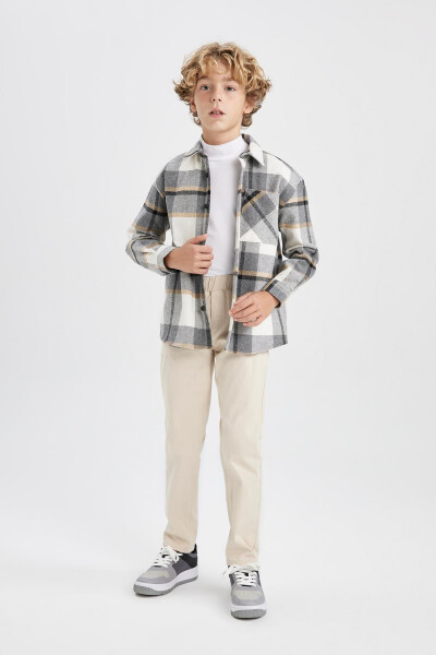 Boys' Gray Gabardine School Trousers - 2