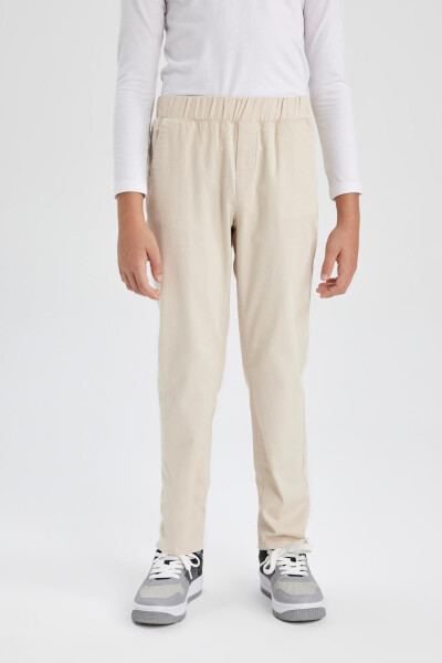 Boys' Gray Gabardine School Trousers - 4