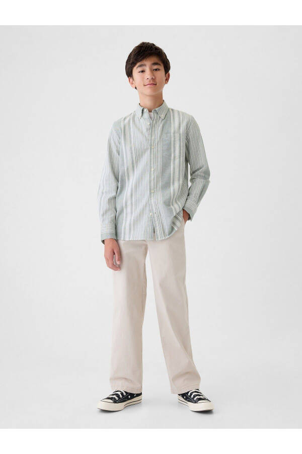 Boys Green Oxford Shirt - 19