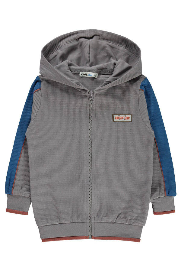 Boys Hooded Sweatshirt 2-5 Years Grey - 3