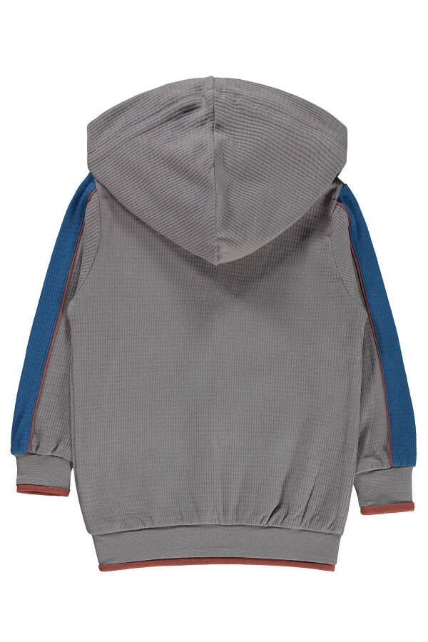 Boys Hooded Sweatshirt 2-5 Years Grey - 4